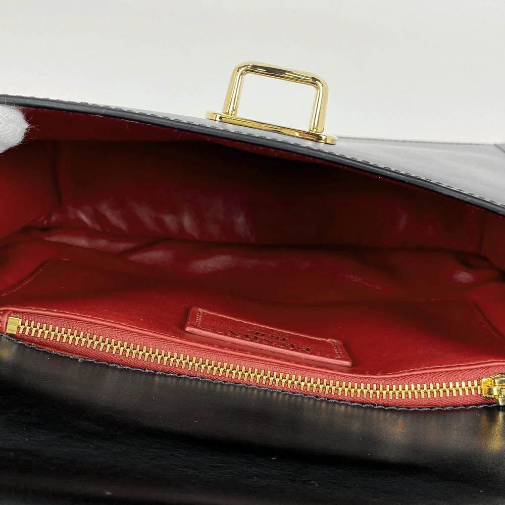 Prada Logo Handbag Double Face Leather Nero Black - Picture 6 of 6